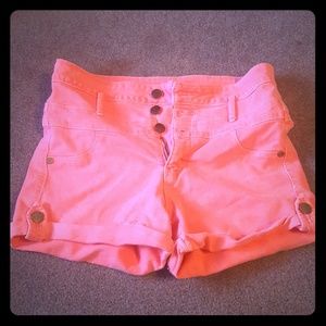 Pink refuge high waisted shorts